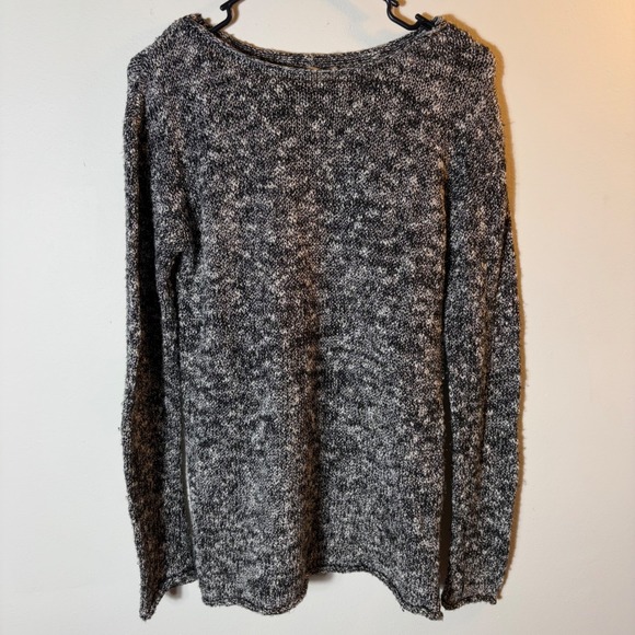 J.Crew Women's Gray & White Crewneck Long Sleeve Knit Sweater - Size Small - Picture 1 of 7
